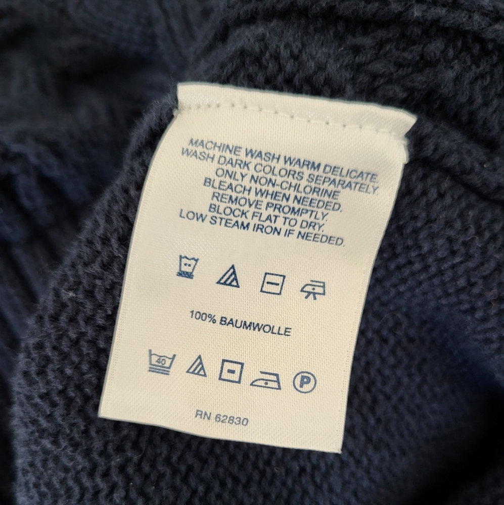 Lands' End Color-block Knit Sweater Medium - Picture 5 of 5